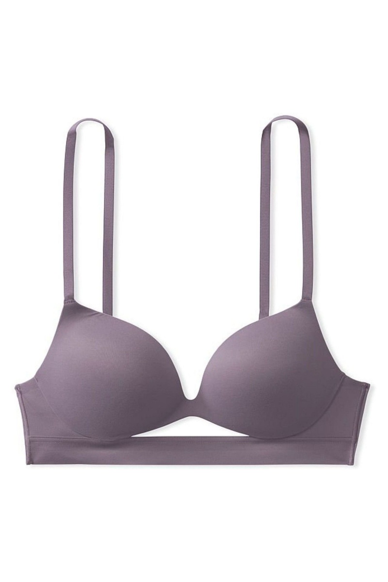 Victoria's Secret Incredible Smooth Non Wired Push Up Bra Grijs | 76319-MCZO