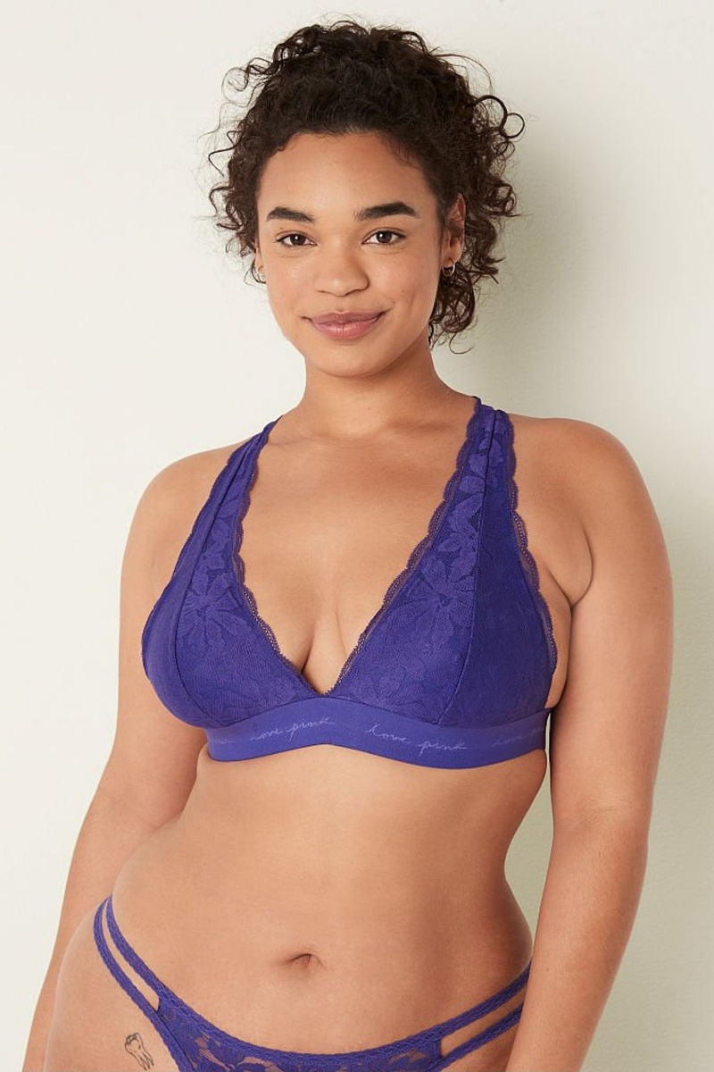 Victoria's Secret Kanten Bandjes Back Halterneck Bralette Koraal Room Oranje | 20738-VLFU