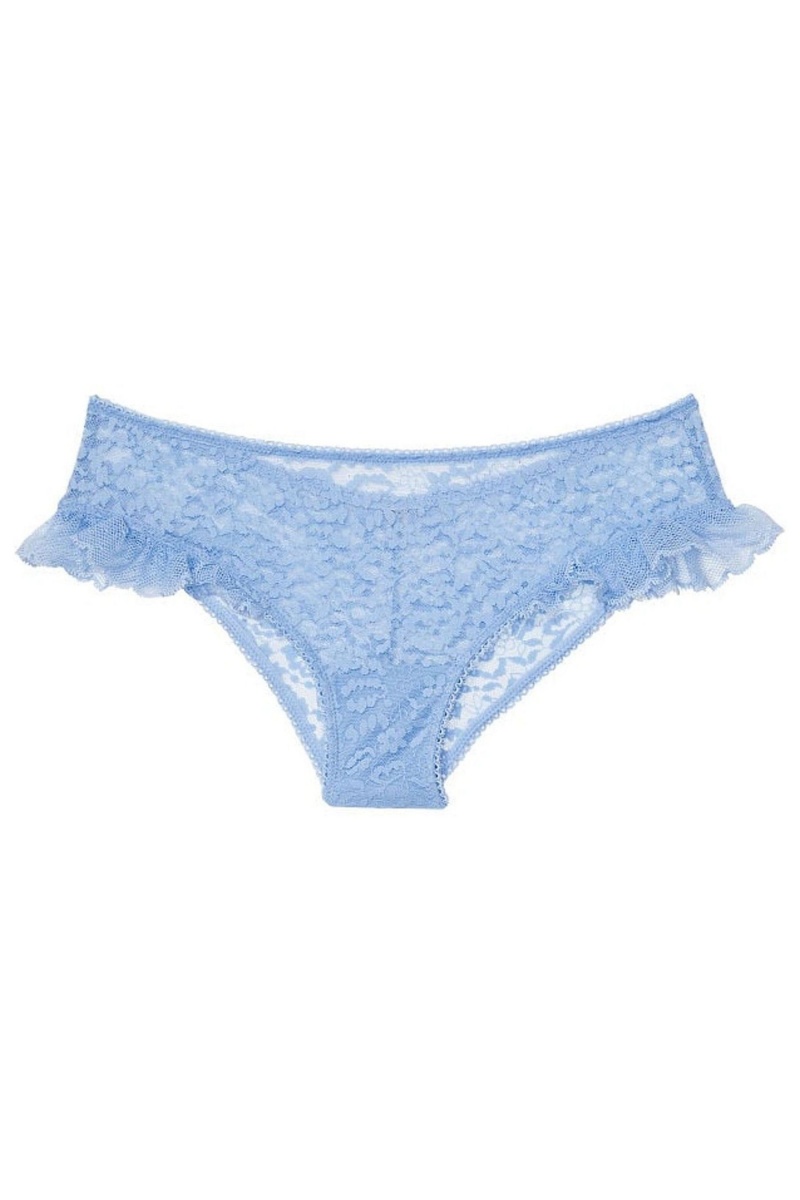 Victoria's Secret Kanten Cheeky Knickers Blauw | 07358-LKCA