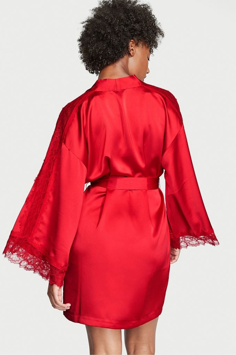 Victoria's Secret Kanten Inset Robe Rood | 29845-CBLD