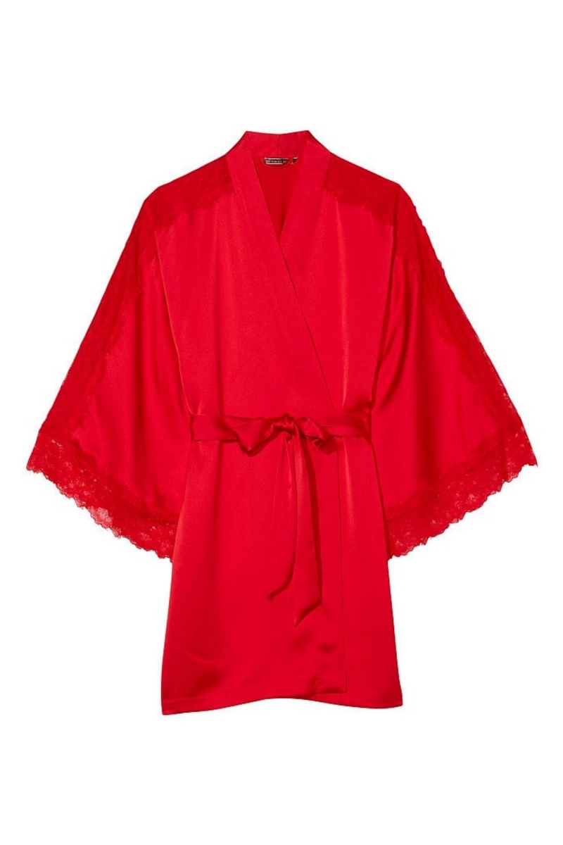 Victoria's Secret Kanten Inset Robe Rood | 29845-CBLD