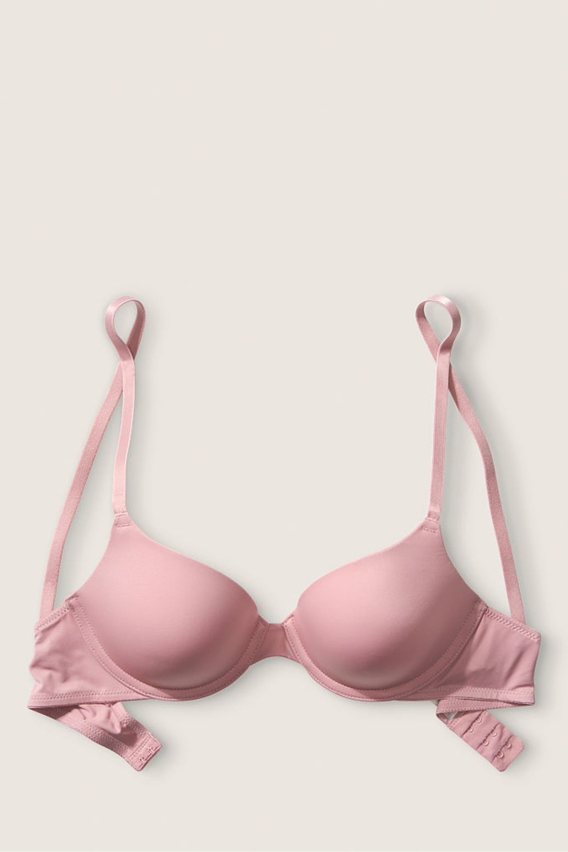 Victoria's Secret Kanten Lightly Gevoerde T-Shirt Bra Blauw | 06984-NTMU