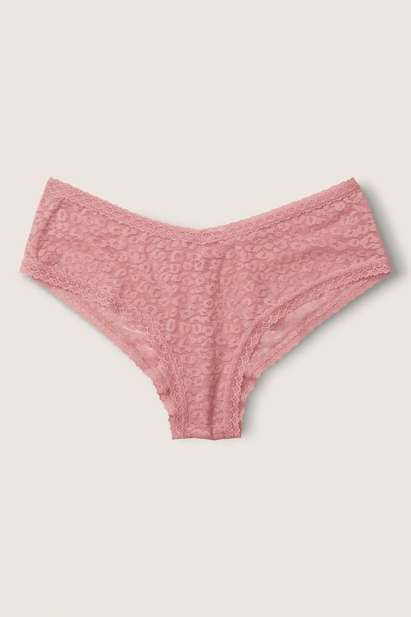 Victoria\'s Secret Kanten Logo Cheeky Knickers Wit | 03241-ZURK