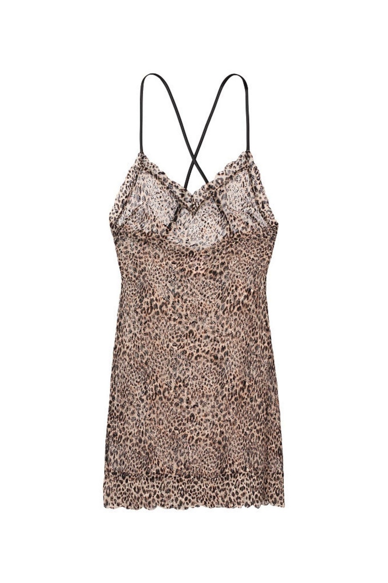 Victoria's Secret Kanten Slip Jurken Zwart | 10438-UNHF