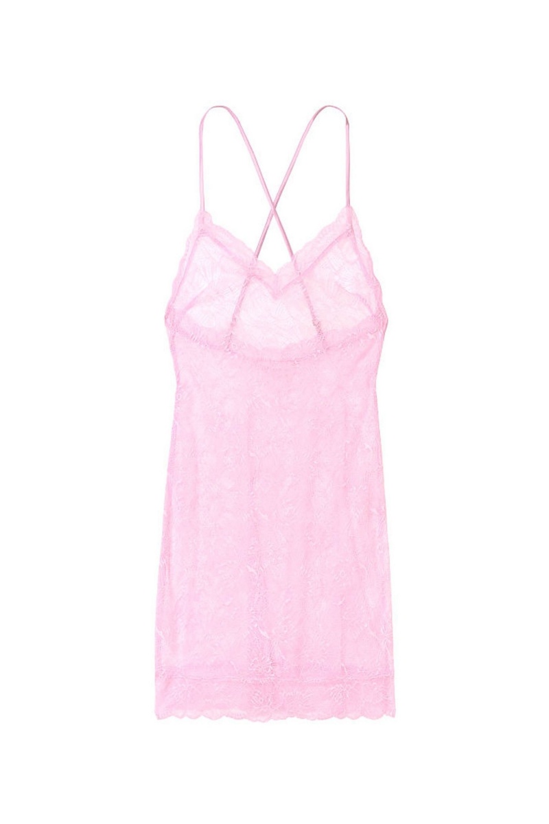 Victoria's Secret Kanten Slip Jurken Zwart | 40528-WMQZ