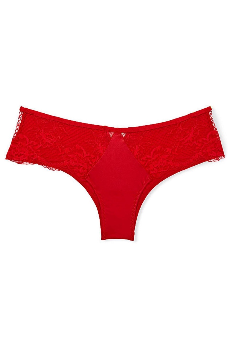 Victoria's Secret Kanten String Knickers Zwart | 02689-NUIS