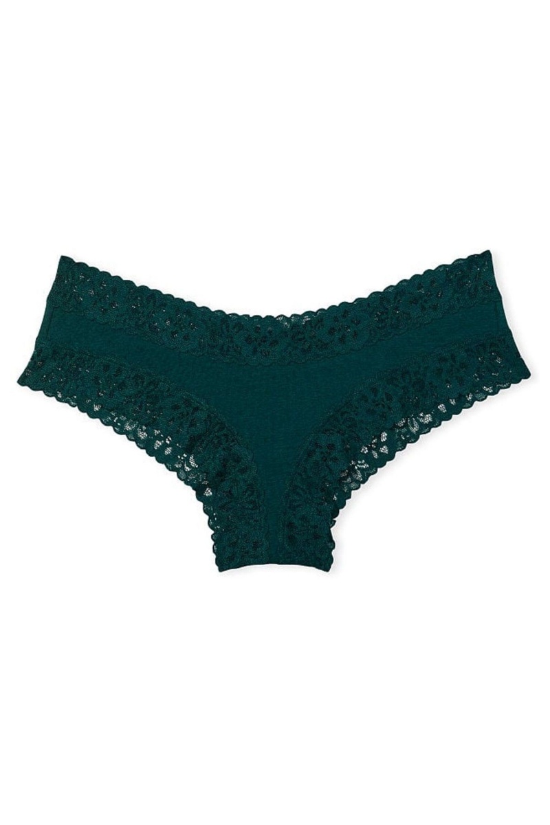 Victoria's Secret Kanten Taille Katoenen Cheeky Panty Groen | 16287-MSOP