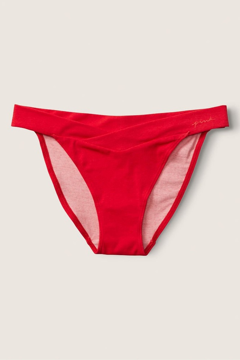 Victoria's Secret Katoenen Bikini Knickers Heather Anthracite with Graphic | 84593-JIVE