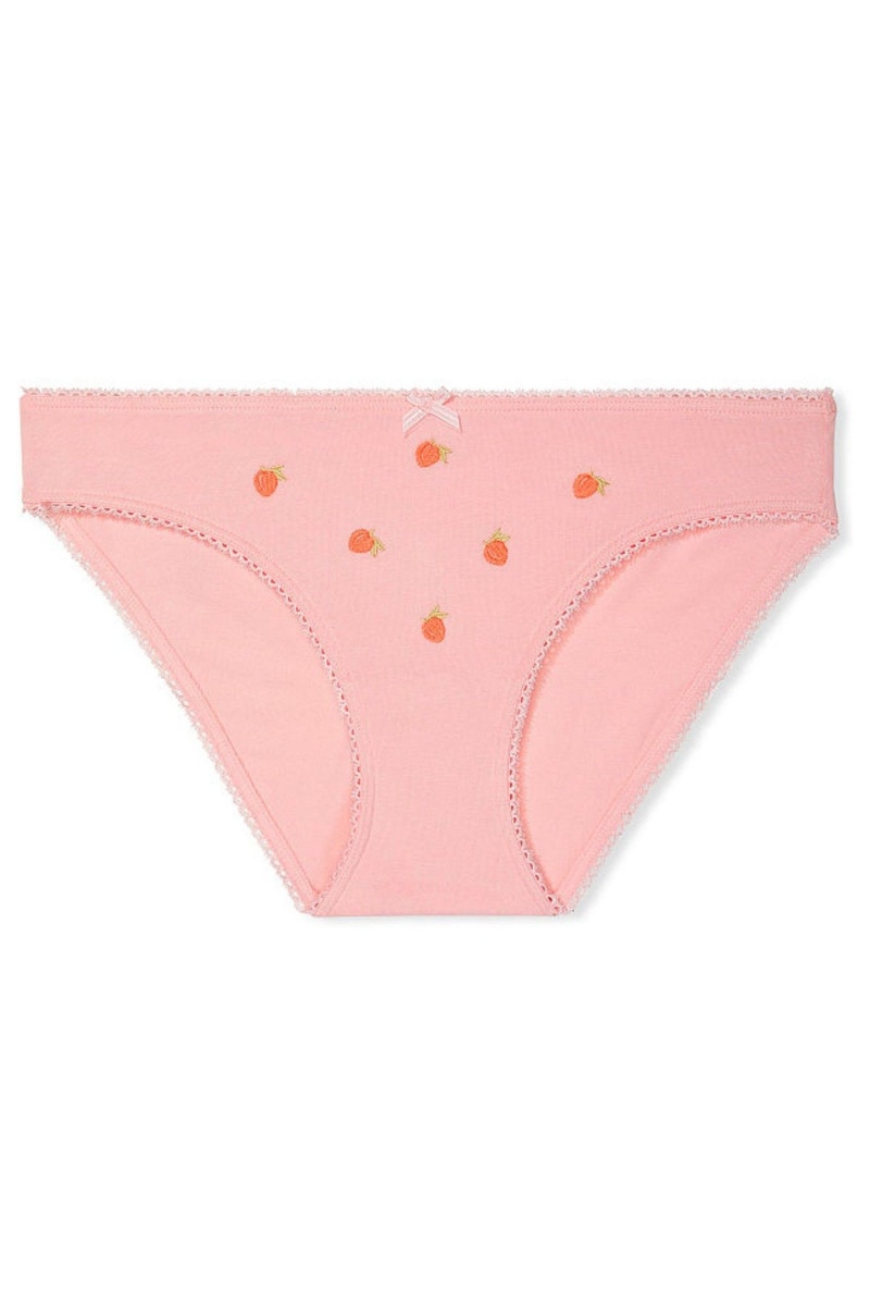 Victoria's Secret Katoenen Bikini Knickers Roze | 05483-CFVQ