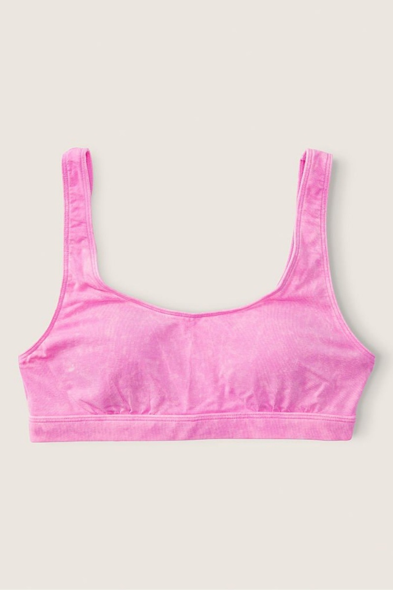 Victoria's Secret Katoenen Scoop Bralette Roze | 35210-YMNK