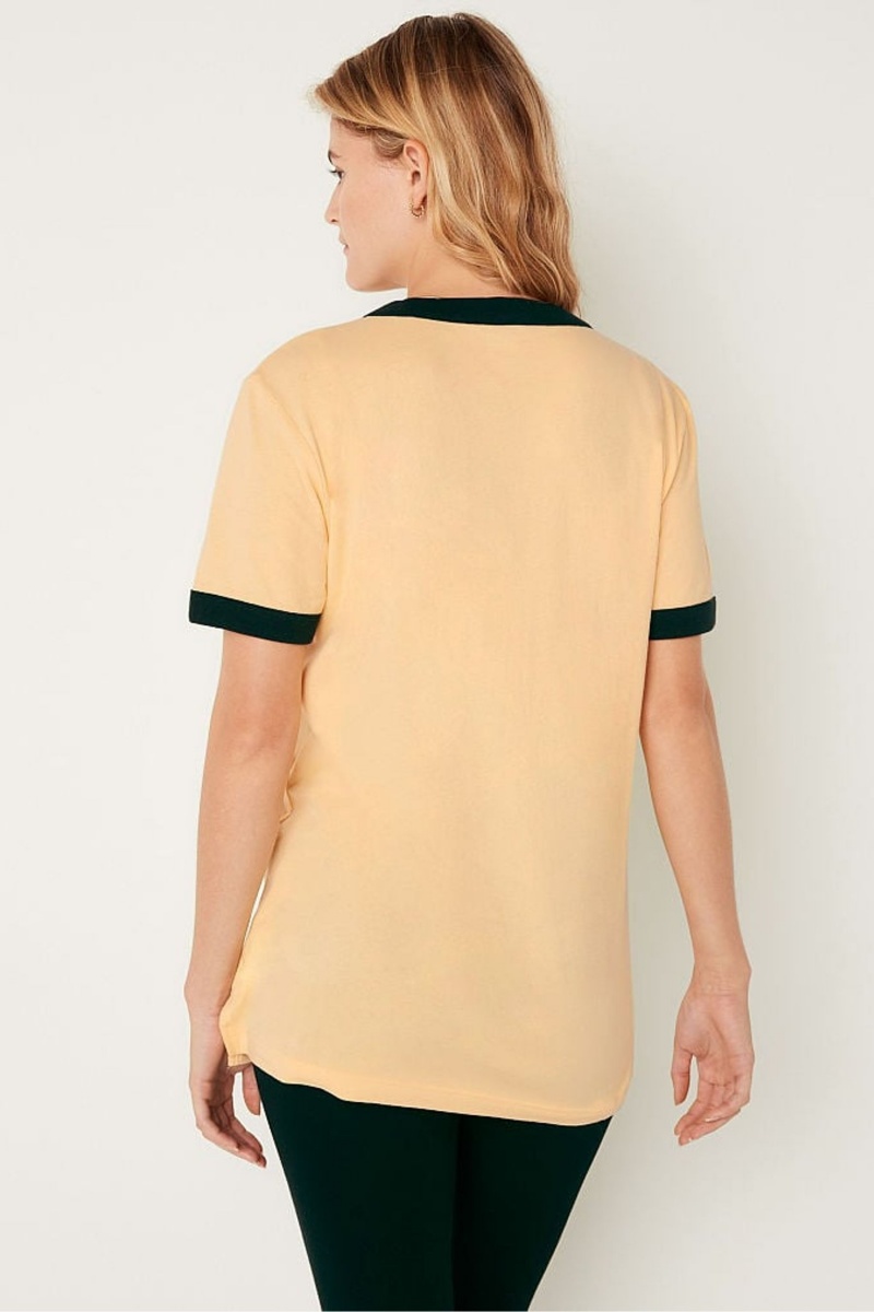 Victoria's Secret Kort Sleeve T-Shirt Licht | 03218-RWVH