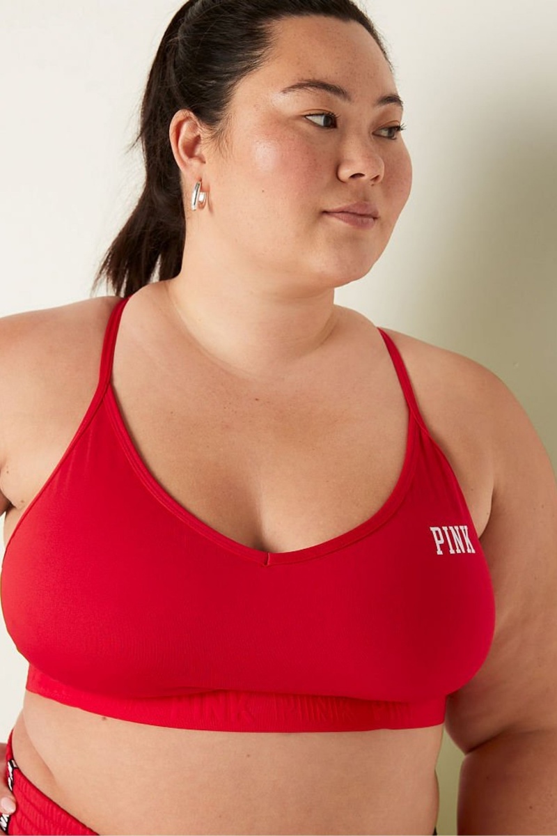 Victoria's Secret Lightly Gevoerde Low Impact Sports Bra Rood | 29501-TSJF