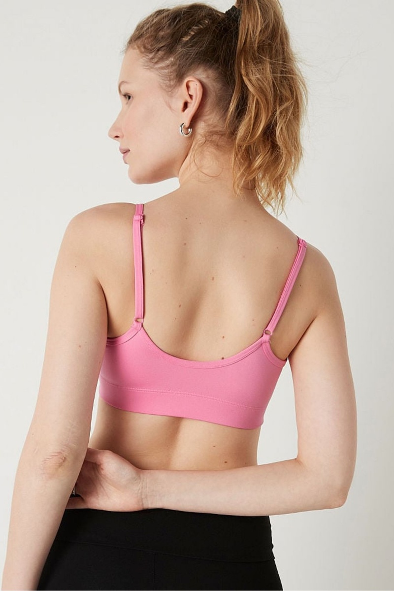 Victoria's Secret Lightly Gevoerde Scoop Sports Bra Roze | 47351-TGZF