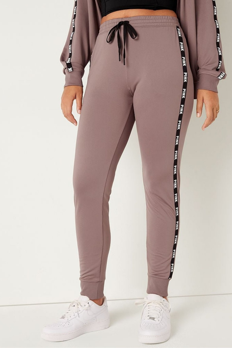 Victoria\'s Secret Logo Full Length Lounge Jogger Koffie Bruin | 98057-ZHST