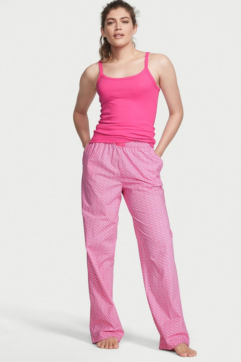 Victoria\'s Secret Long Pyjamas Blauw | 74360-RFTU