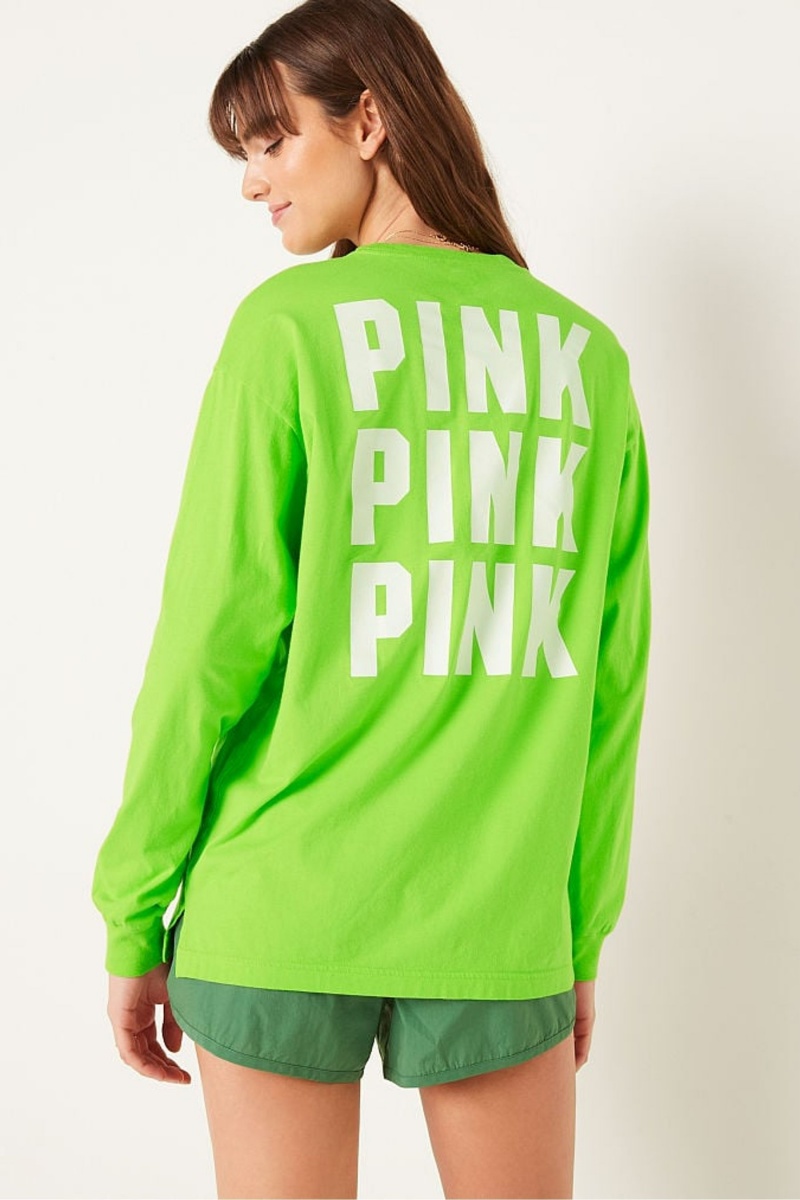 Victoria's Secret Long Sleeve T-Shirt Groen | 41693-QBDP