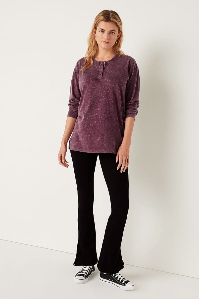 Victoria's Secret Long Sleeve T-Shirt Zwart | 53907-BIJO