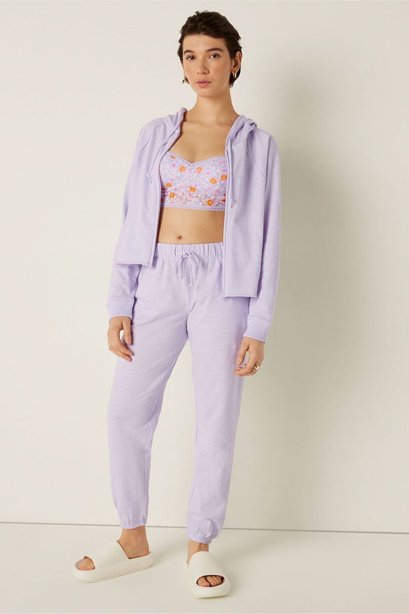 Victoria's Secret Lounge Katoenen Joggers Paars | 14238-UYQI