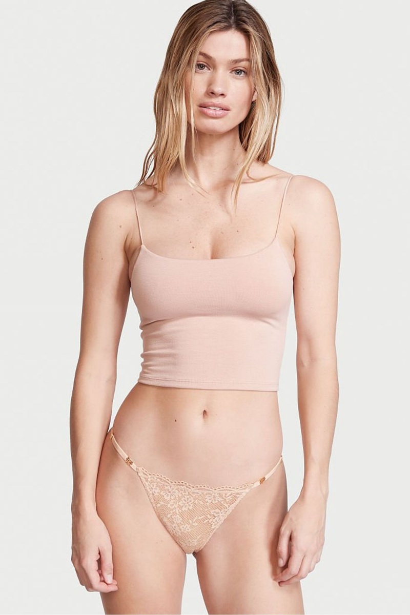 Victoria\'s Secret Love Cloud Kanten Bikini Knickers Zwart | 56173-DZPA