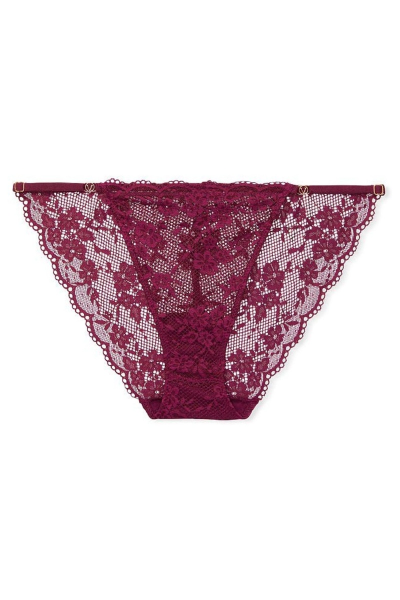 Victoria's Secret Love Cloud Kanten Bikini Knickers Rood | 67235-TYID