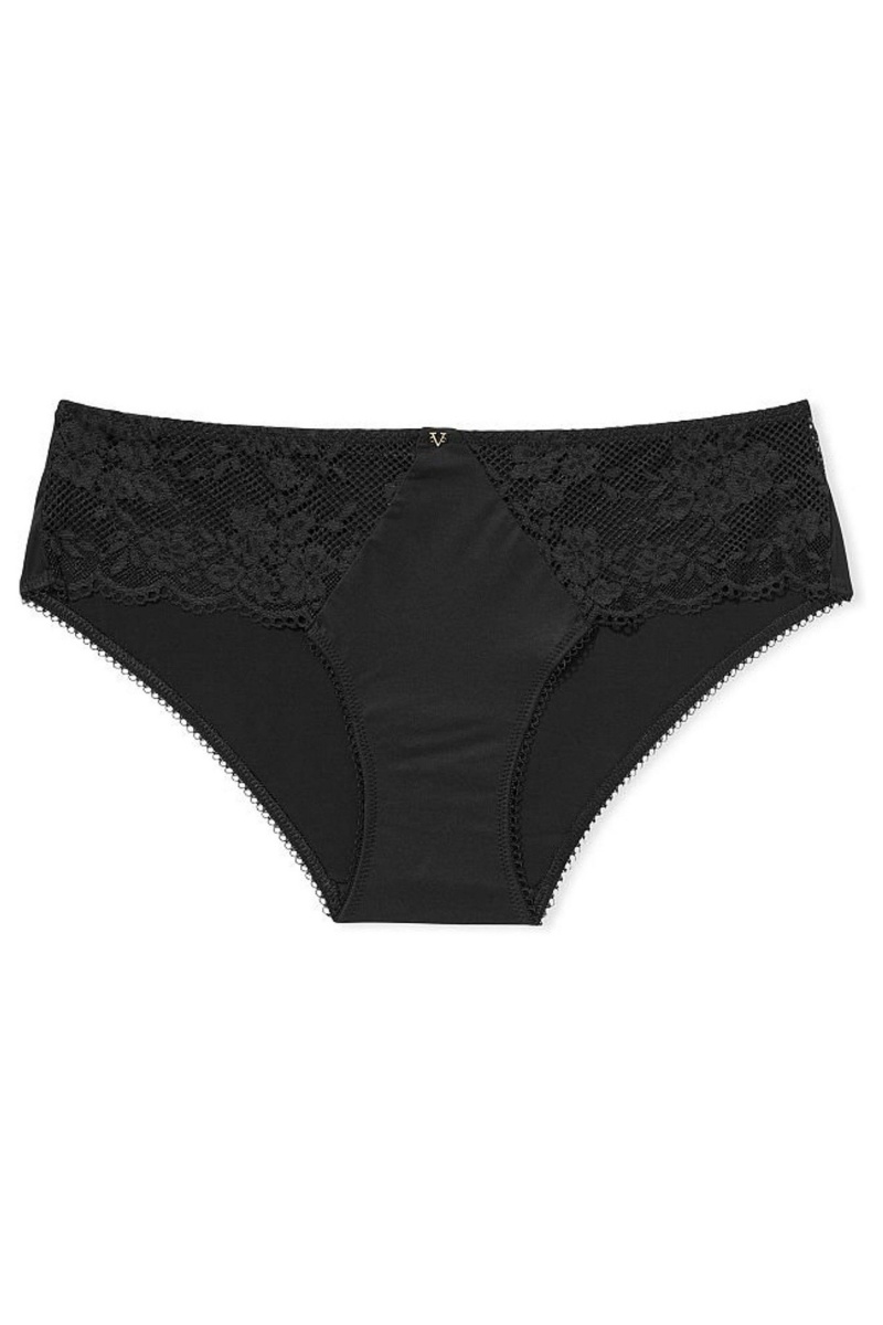 Victoria's Secret Love Cloud Kanten Trim Hipster Knickers Zwart | 71956-CYTS