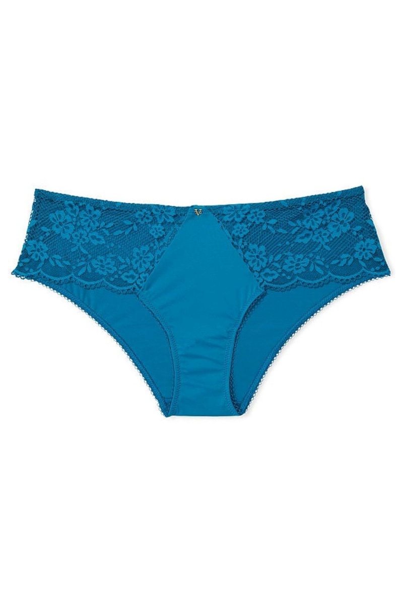 Victoria's Secret Love Cloud Kanten Trim Hipster Knickers Blauw | 09841-NBFS