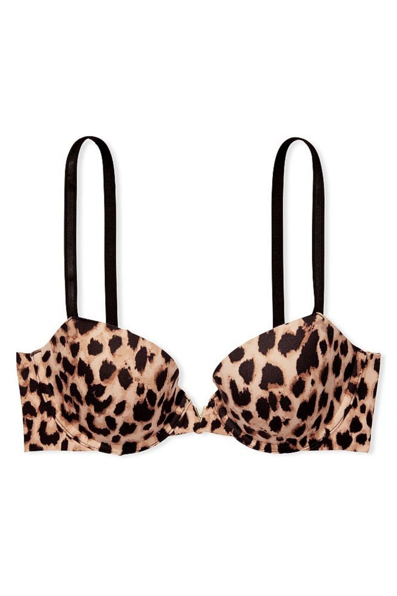 Victoria's Secret Love Cloud Smooth Bra Bruin Leopard | 67401-HEXN