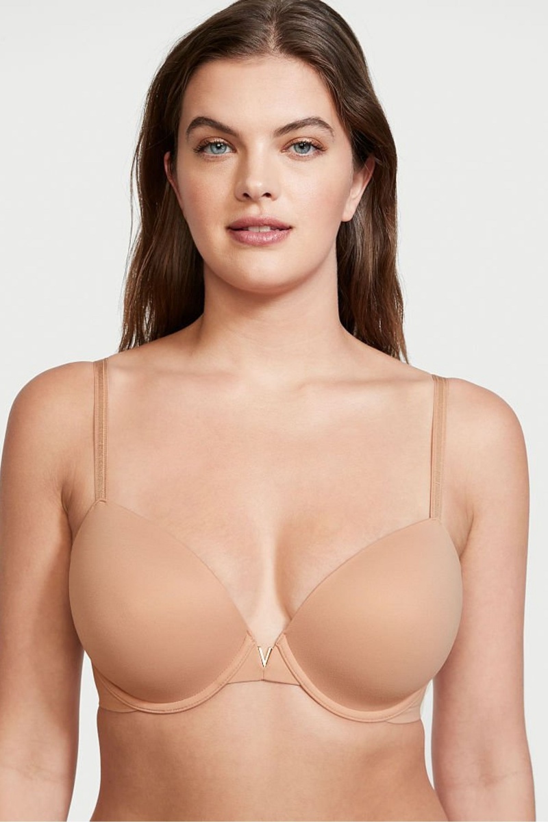 Victoria\'s Secret Love Cloud Smooth Bra Sweet Nougat Nude | 32975-RFLA