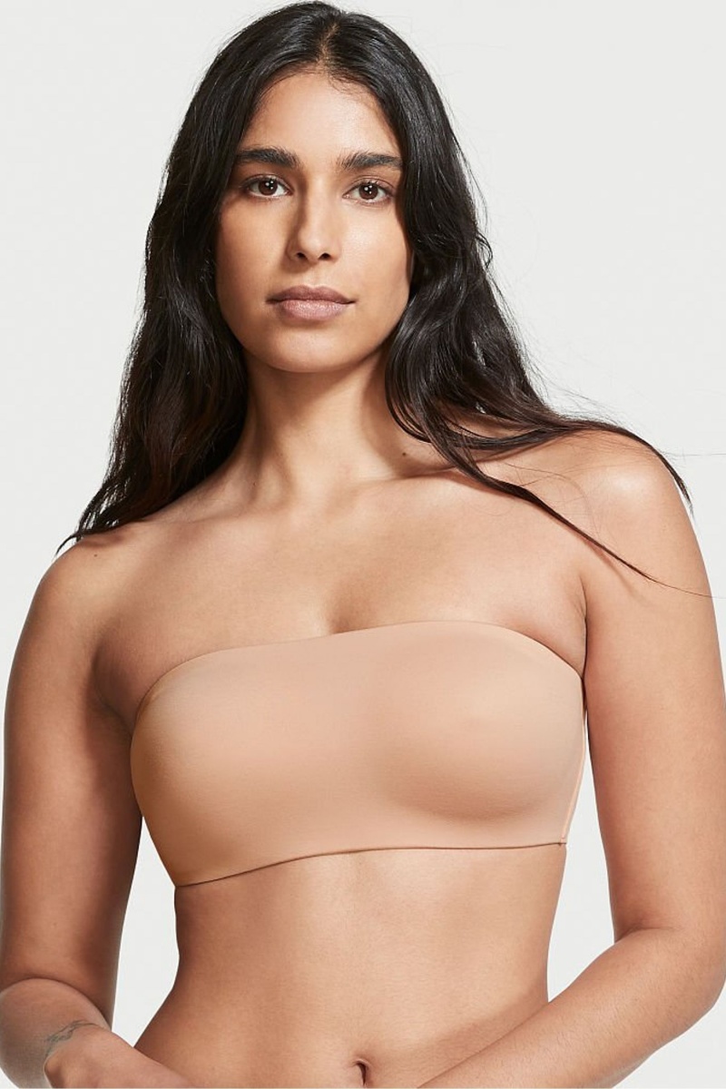 Victoria\'s Secret Love Cloud Smooth Lightly Gevoerde Non Wired Strapless Bra Sweet Nougat Nude | 73016-PKRF