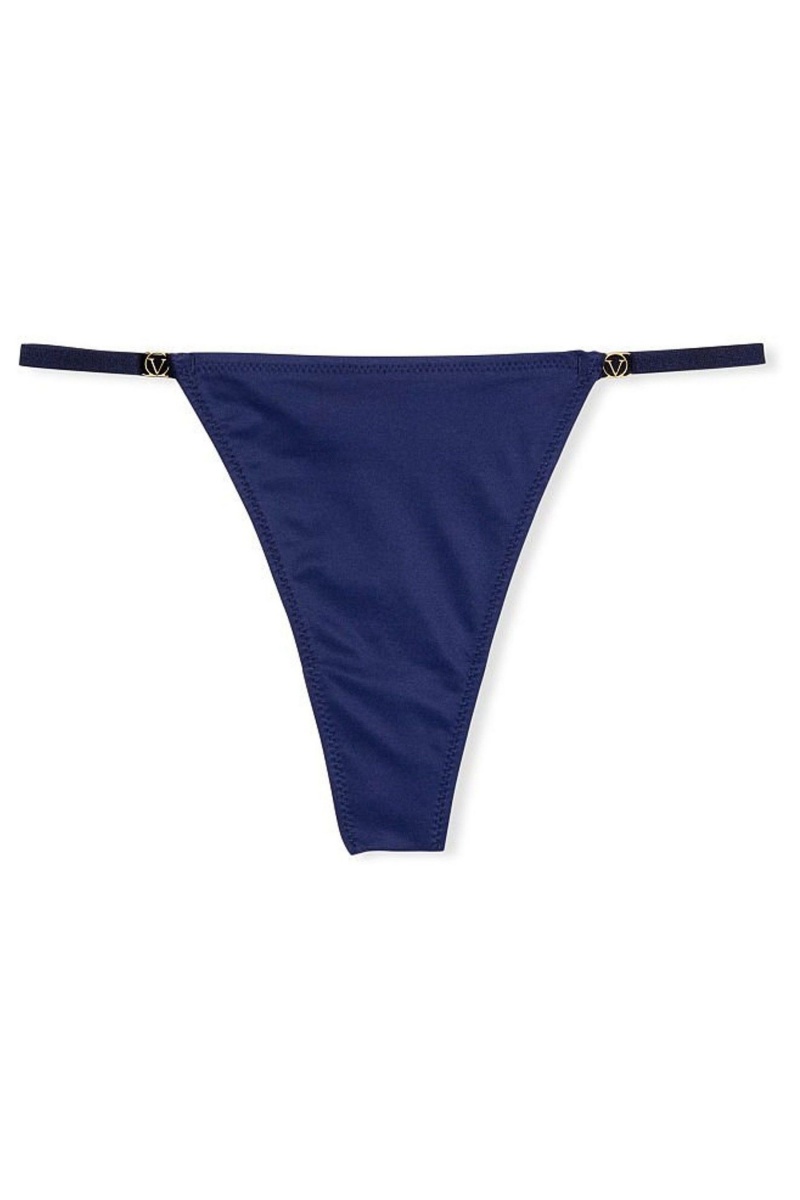 Victoria's Secret Love Cloud Smooth String Knickers Donkerblauw Blauw | 70238-AUIK