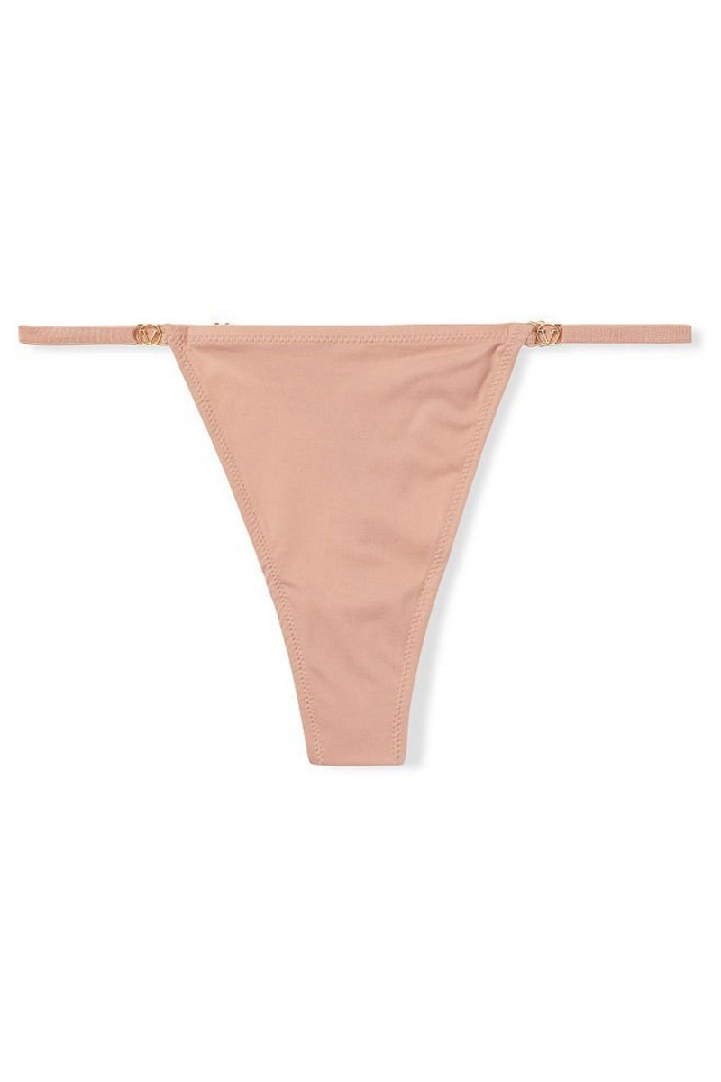 Victoria's Secret Love Cloud Smooth String Knickers Sweet Nougat Nude | 58136-BRIO