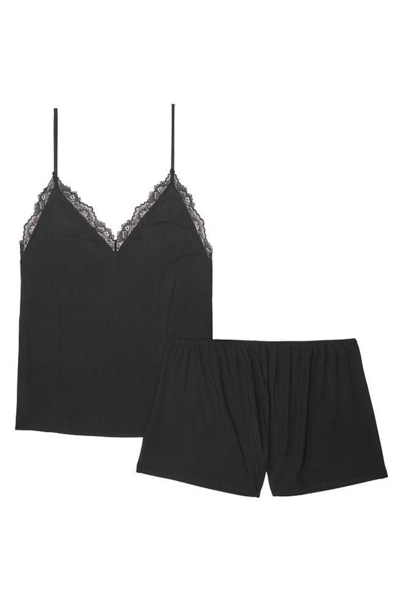 Victoria's Secret Modal Cami Set Zwart | 10296-YUZC