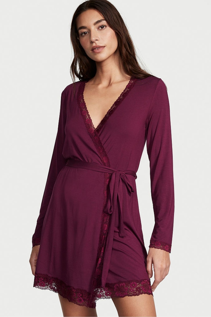 Victoria\'s Secret Modal Kimono Robe Paars | 50836-CXTN