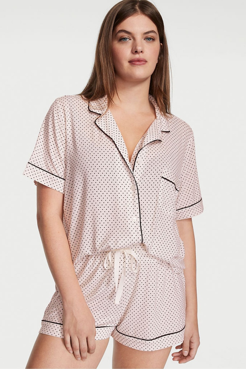 Victoria\'s Secret Modal Pyjama Kort Pyjamas Set Zwart | 16527-VCWA