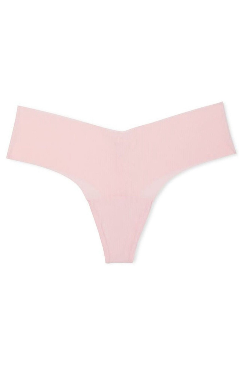 Victoria's Secret No-Show Geribbeld No Show String Knickers Roze | 76235-HWIM