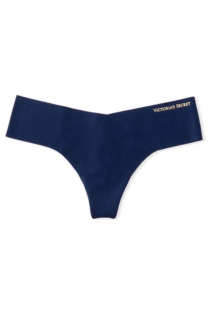 Victoria's Secret No-Show No Show String Knickers Donkerblauw Blauw | 48695-KCGQ