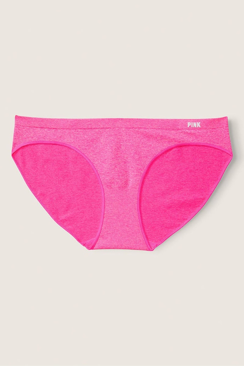 Victoria\'s Secret No-Show Seamless Bikini Knickers Roze | 18463-AJKS