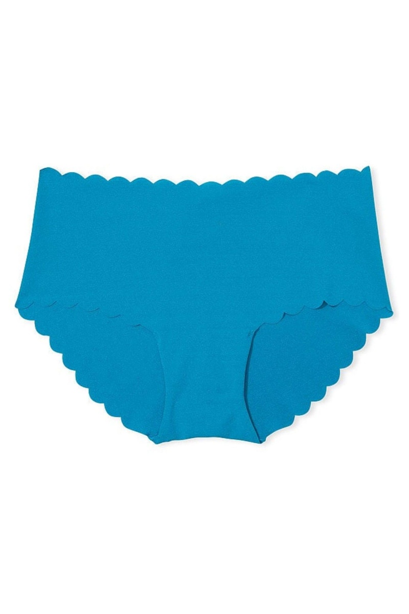 Victoria's Secret No Show Scallop Hipster Knickers Blauw | 64298-TSCF