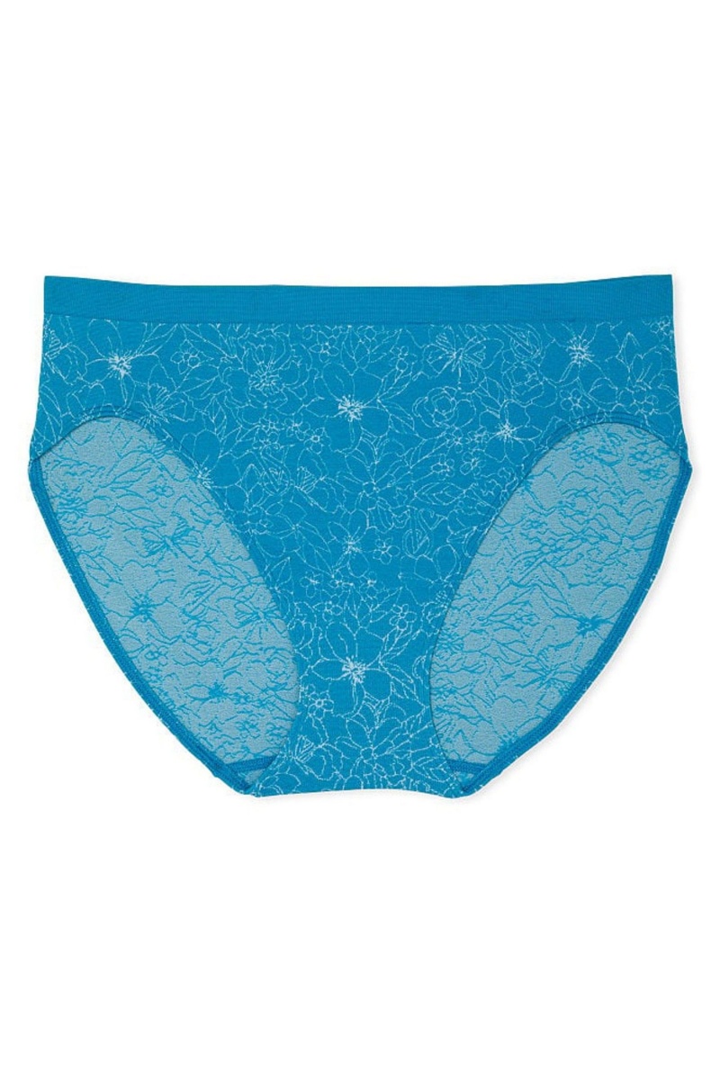 Victoria's Secret No Show Seamless Bikini Knickers Blauw | 38014-DAWT