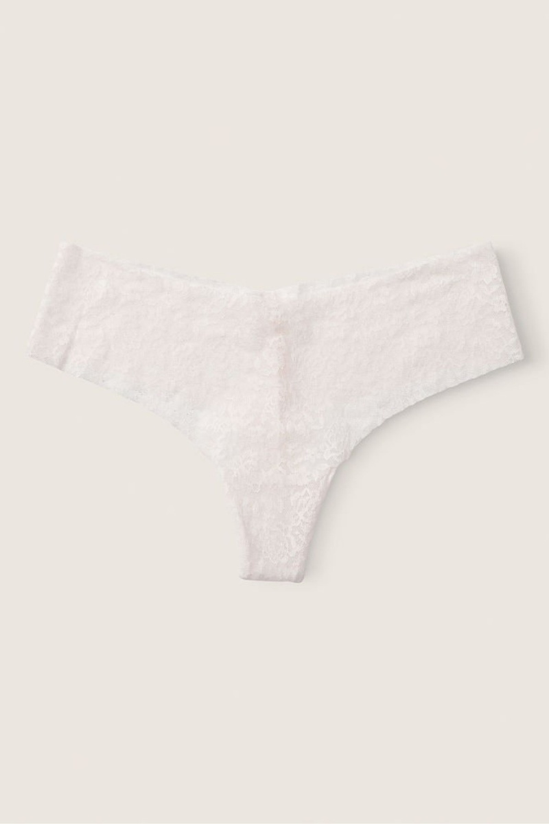 Victoria\'s Secret No Show String Kanten Knickers Blauw | 74830-HCYT