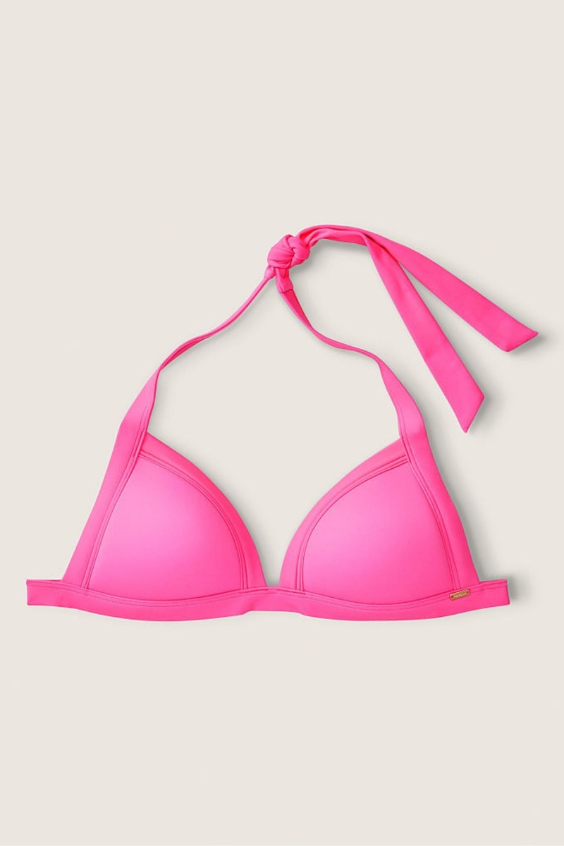 Victoria's Secret Push Up Triangle Bikini Top Roze Roze | 62305-UFOM