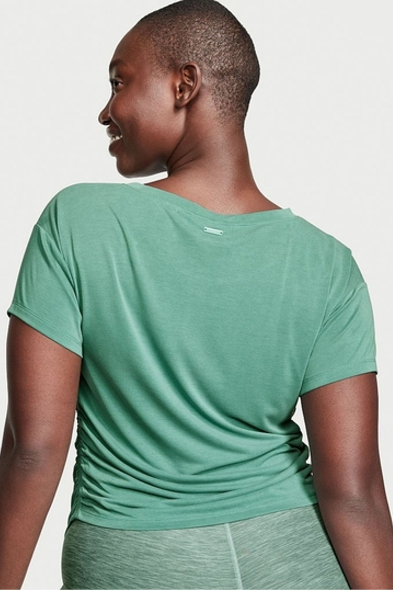 Victoria's Secret Ruched Modal T-Shirt Groen | 39702-QRWO