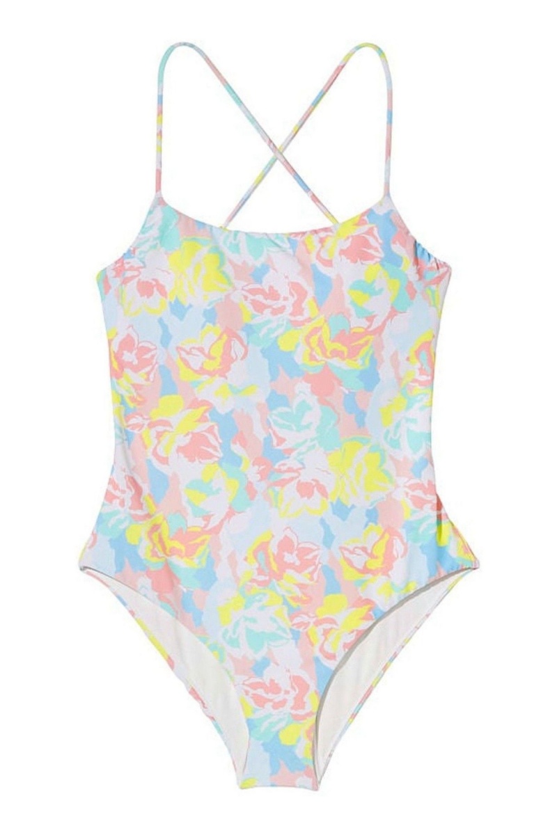 Victoria's Secret Scoop Swimsuit Camo Blauw | 30258-HEKM