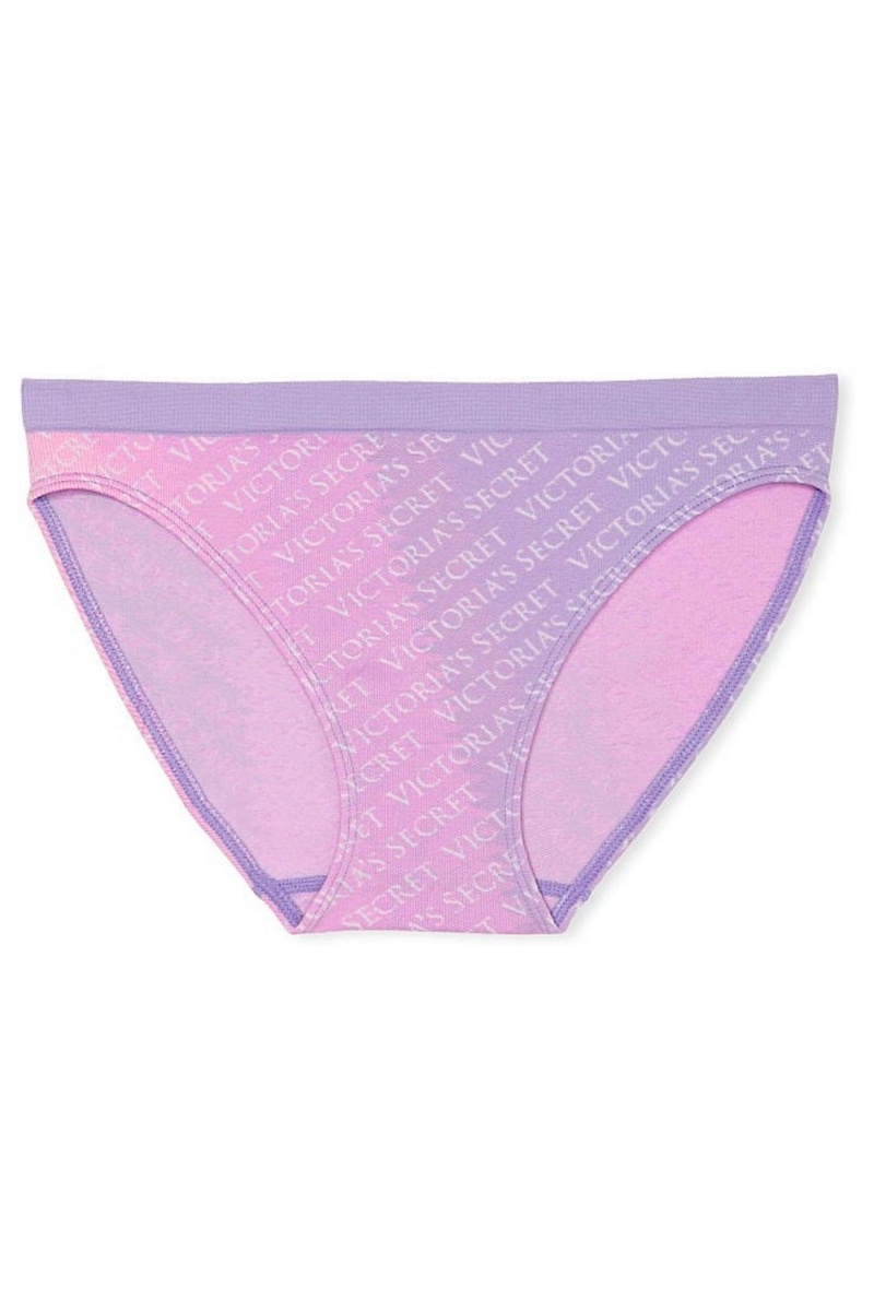 Victoria's Secret Seamless Bikini Knickers Paars | 50964-DNLC