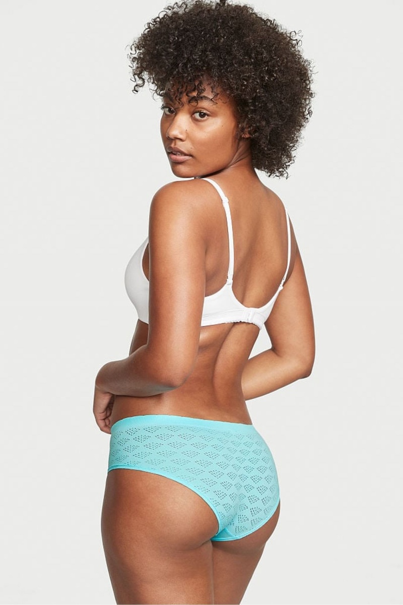 Victoria's Secret Seamless Hipster Knickers Blauw | 53810-RKVH