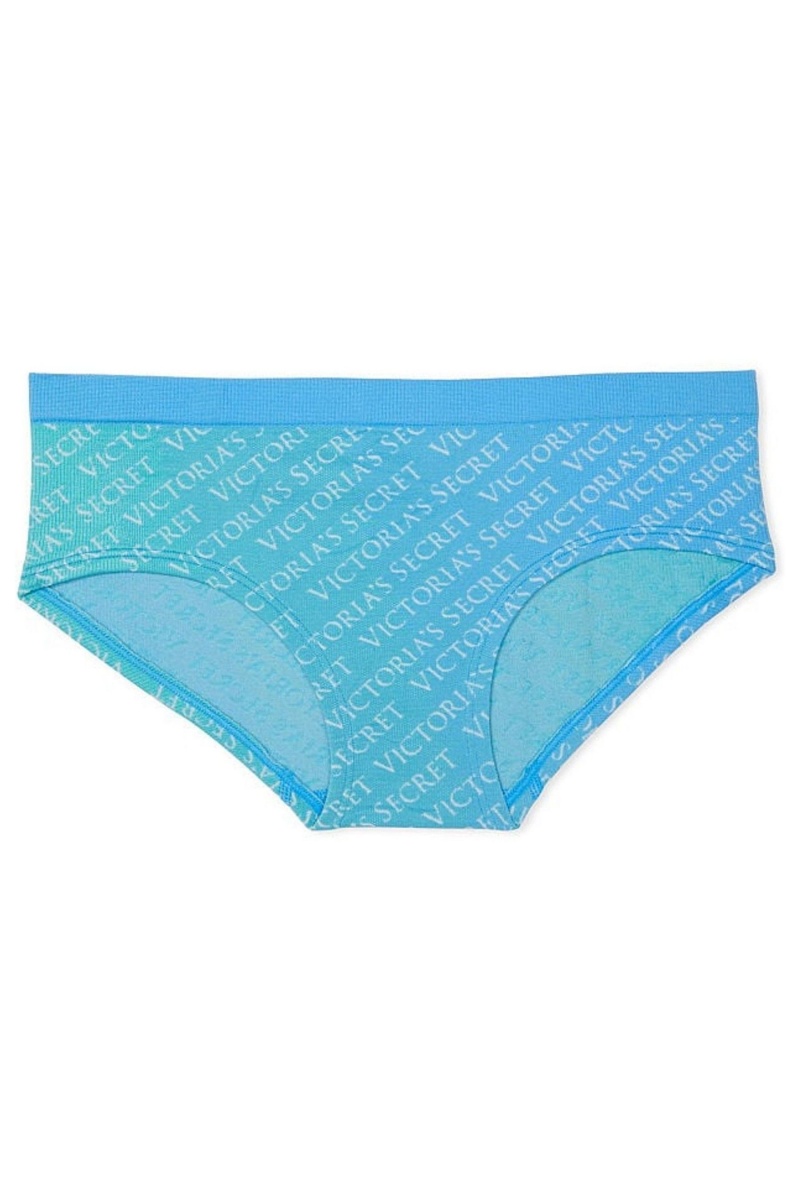 Victoria\'s Secret Seamless Hipster Knickers Blauw | 28315-OJZT