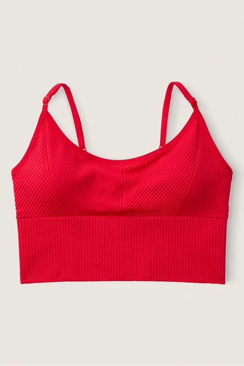 Victoria's Secret Seamless Seamless Lightly Gevoerde Low Impact Sports Bra Rood | 23789-GYUR