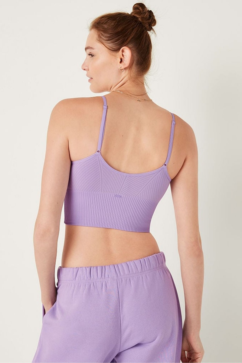 Victoria's Secret Seamless Seamless Lightly Gevoerde Low Impact Sports Bra Roze | 65381-FEVR