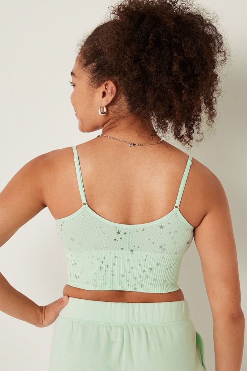 Victoria's Secret Seamless Seamless Lightly Gevoerde Low Impact Sports Bra Groen | 41527-JAKT