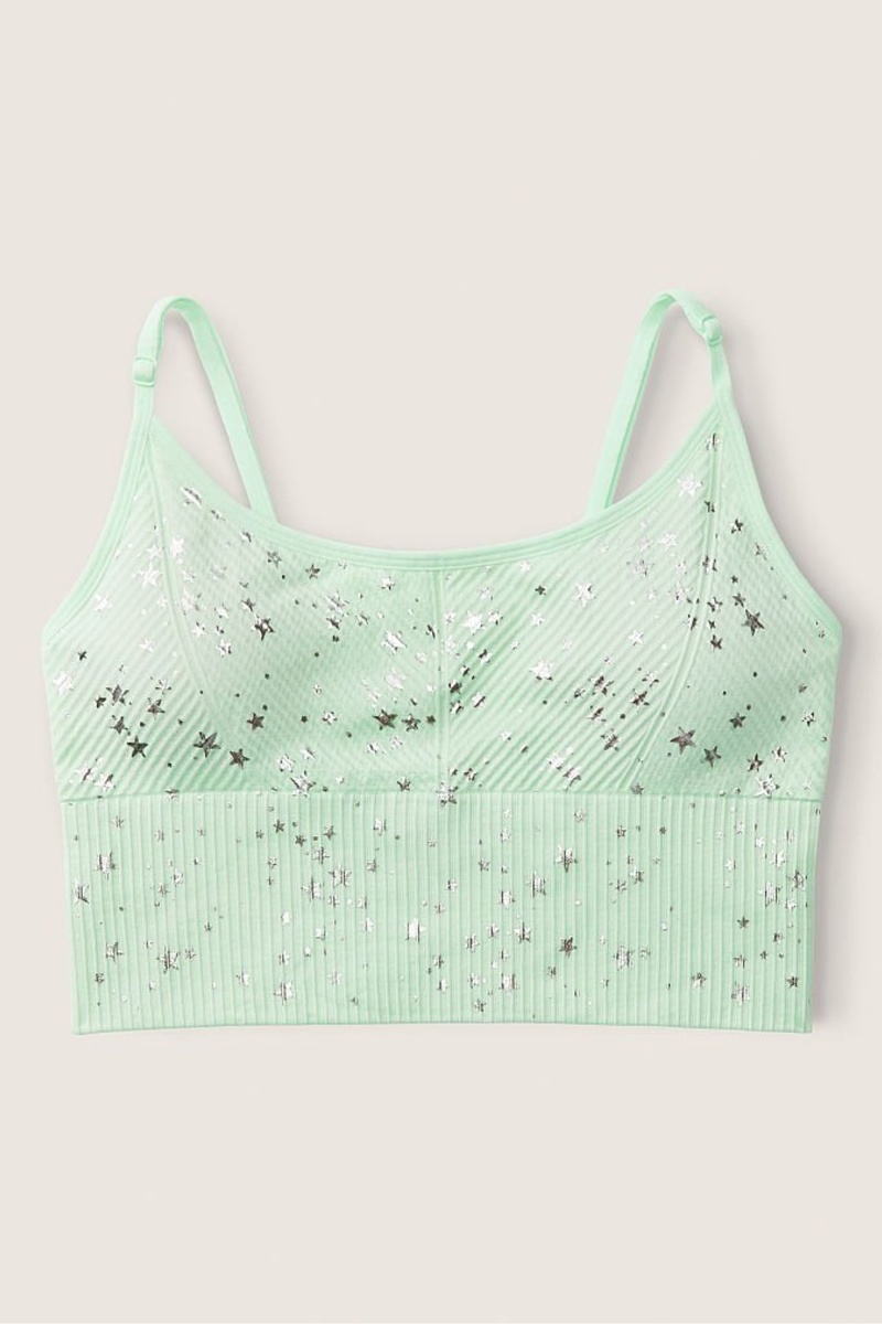 Victoria's Secret Seamless Seamless Lightly Gevoerde Low Impact Sports Bra Groen | 41527-JAKT